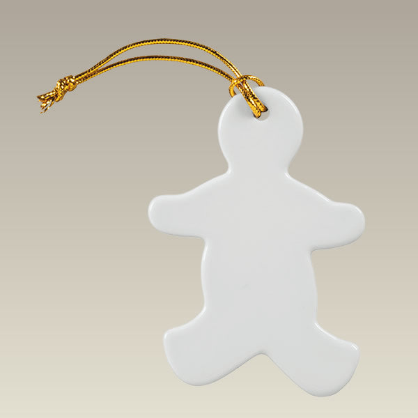 Gingerbread Boy Ornament, 3.5"