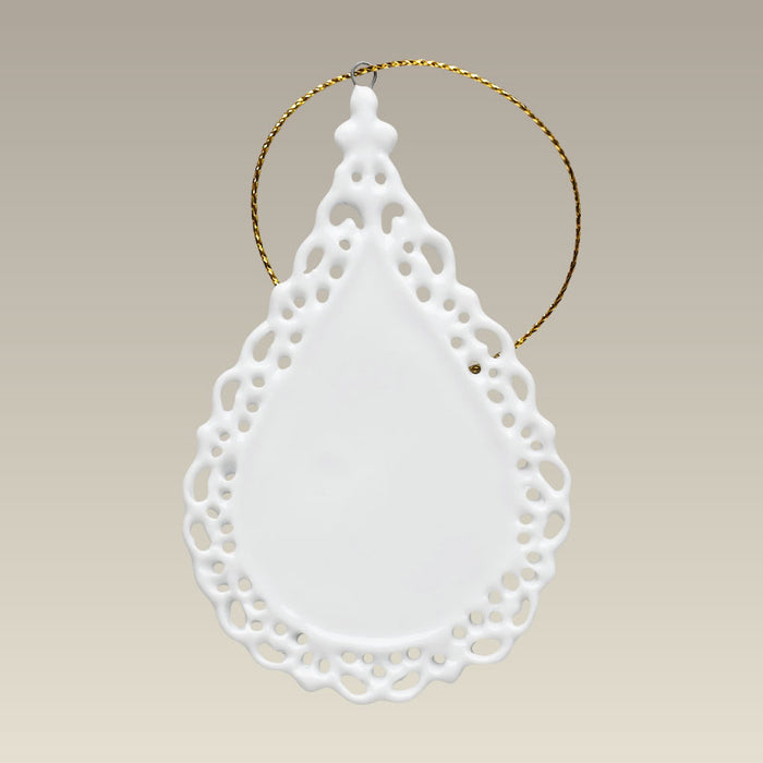 Openwork Teardrop Ornament