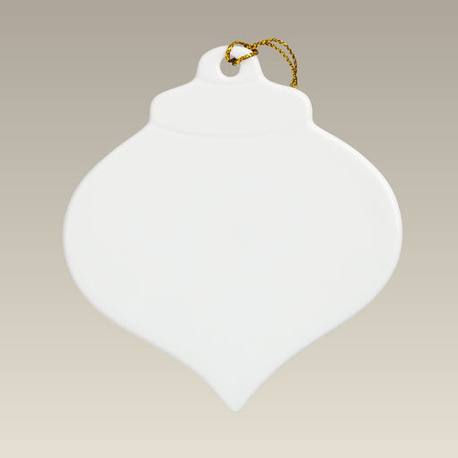 3.25" Wide Pointed Sublimation Teardrop Ornament