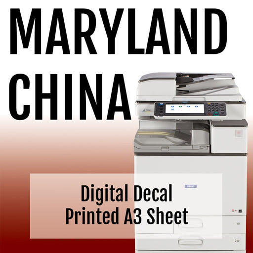 Printed Digital Decal Sheet, A3 Size