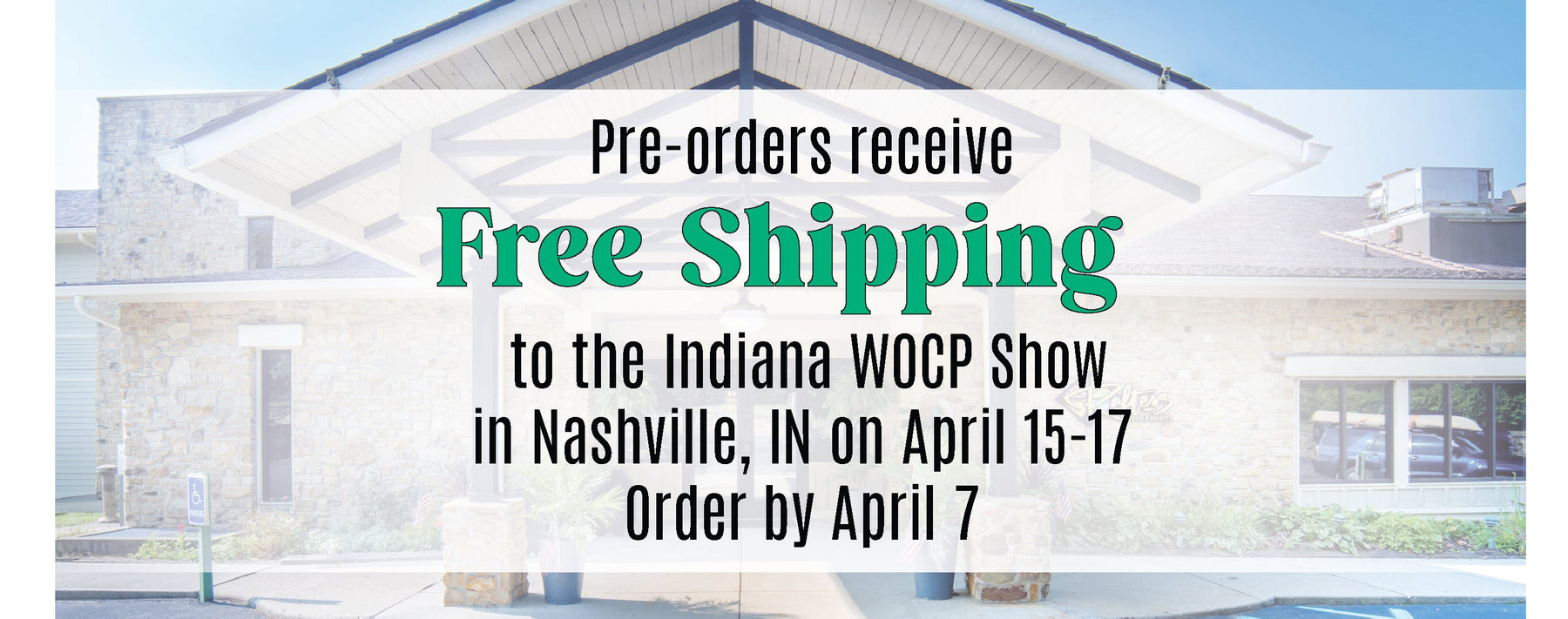 free shipping to Indiana show