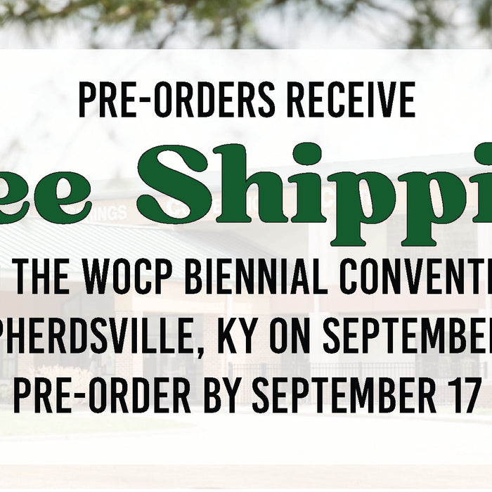 FREE SHIPPING TO WOCP BIENNIAL