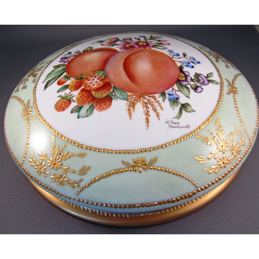 Dresden Fruit and Flowers on Box — Maryland China