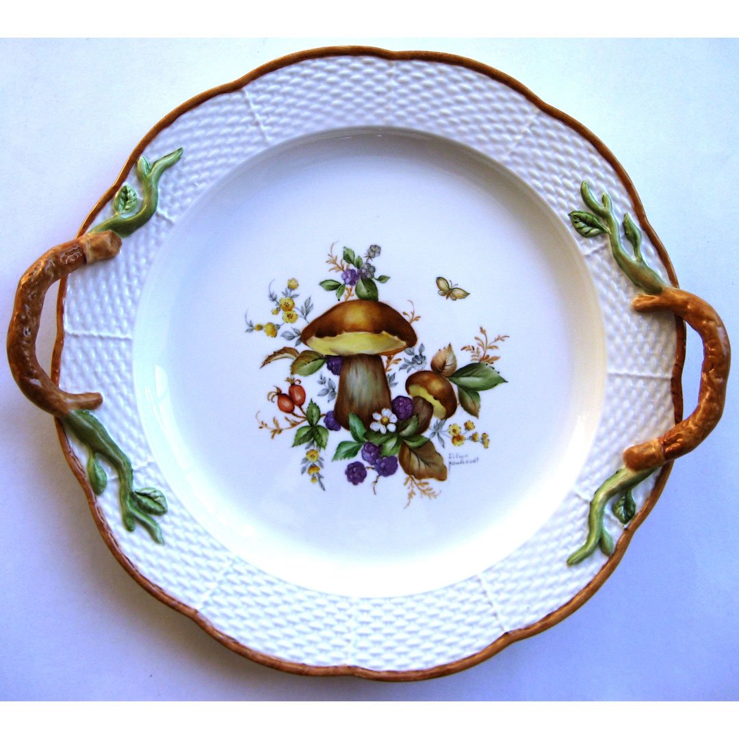 Mushroom Basket Weave Plate