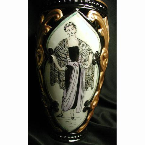 Woman on vase