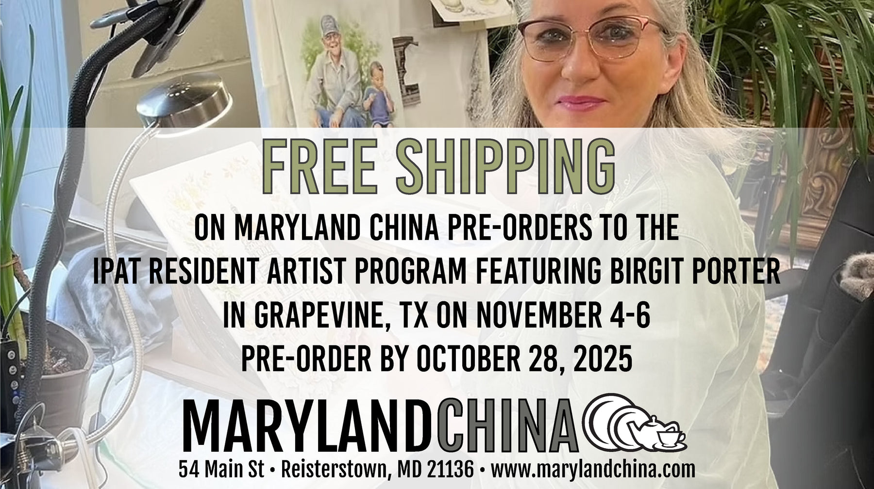 free shipping for porter workshop