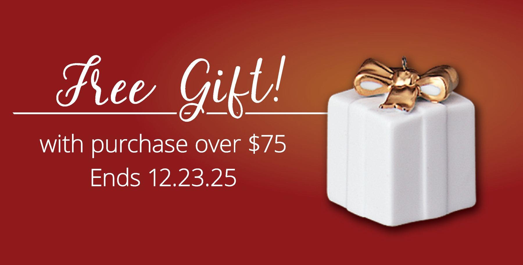 free gift with purchase over $75