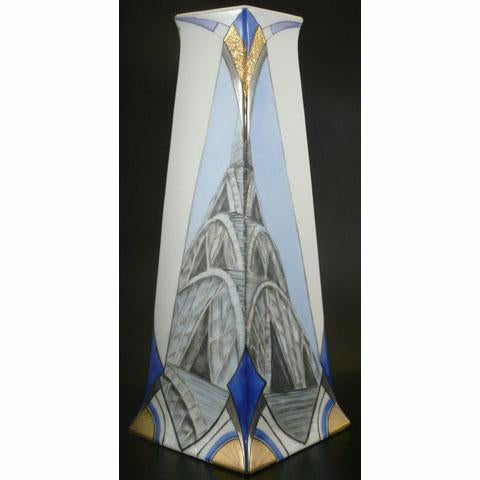 Chrysler building on vase by Mary Gosden