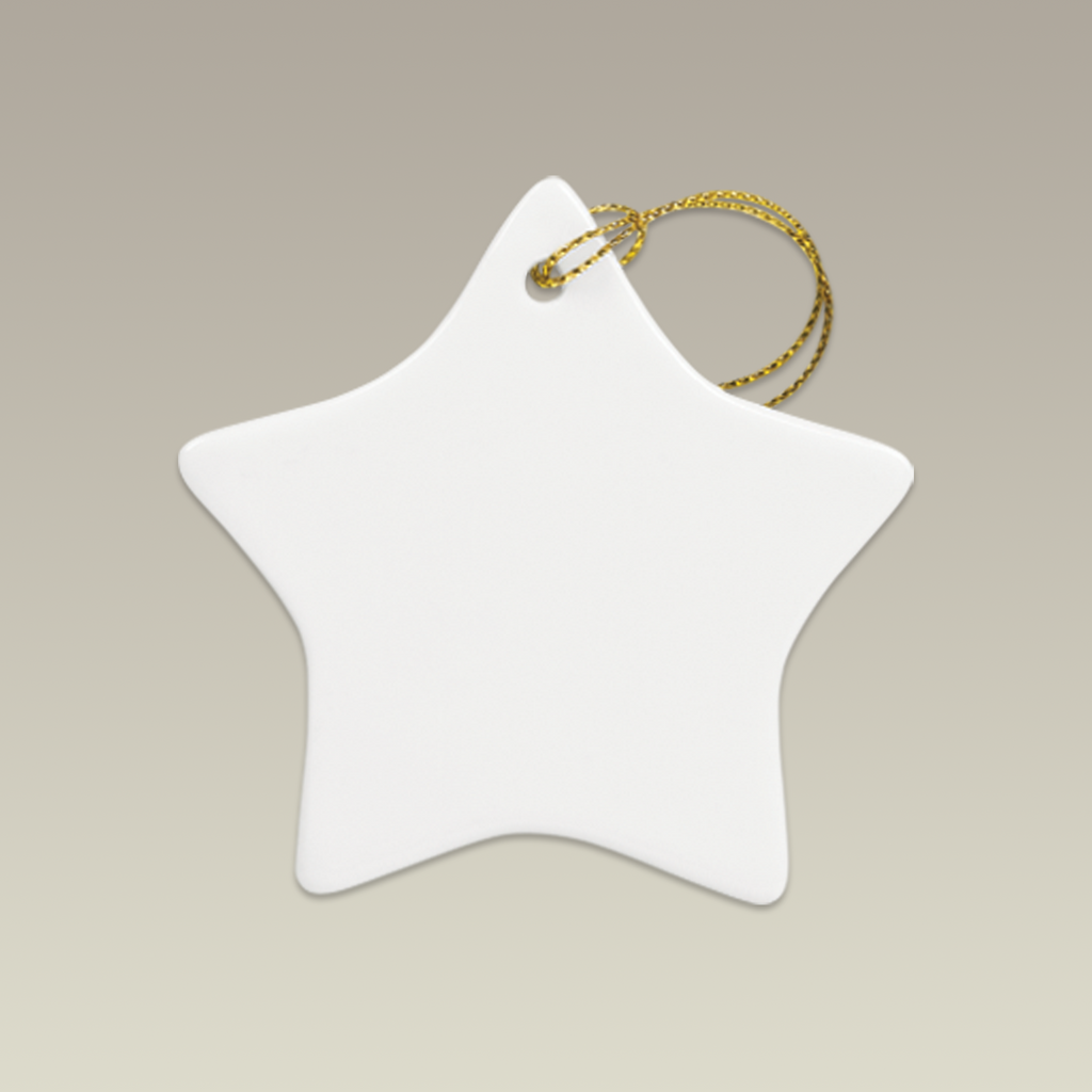 3" Star Sublimation Ornament