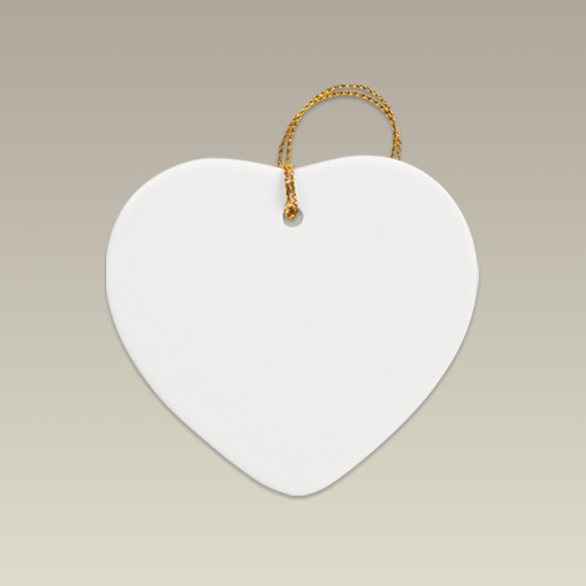3" Heart Sublimation Ornament