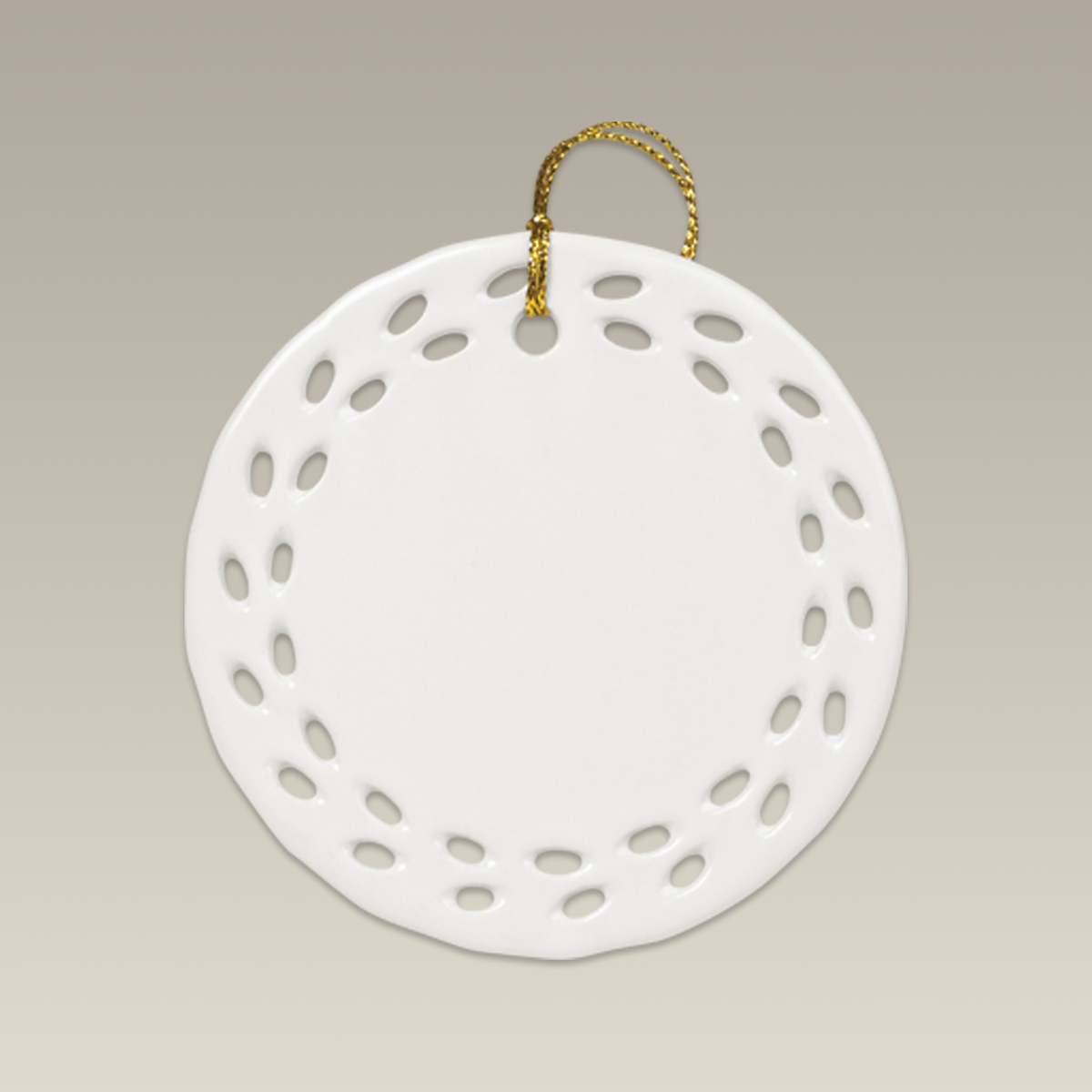3" Openwork Disc Sublimation Ornament