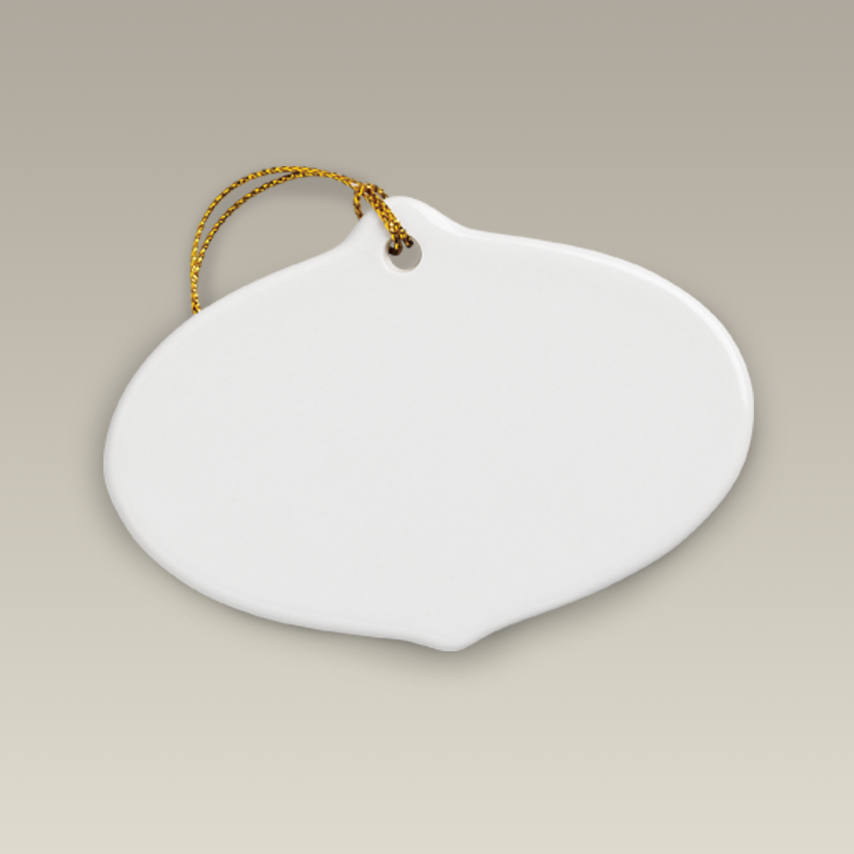 3.62" Oval Sublimation Ornament