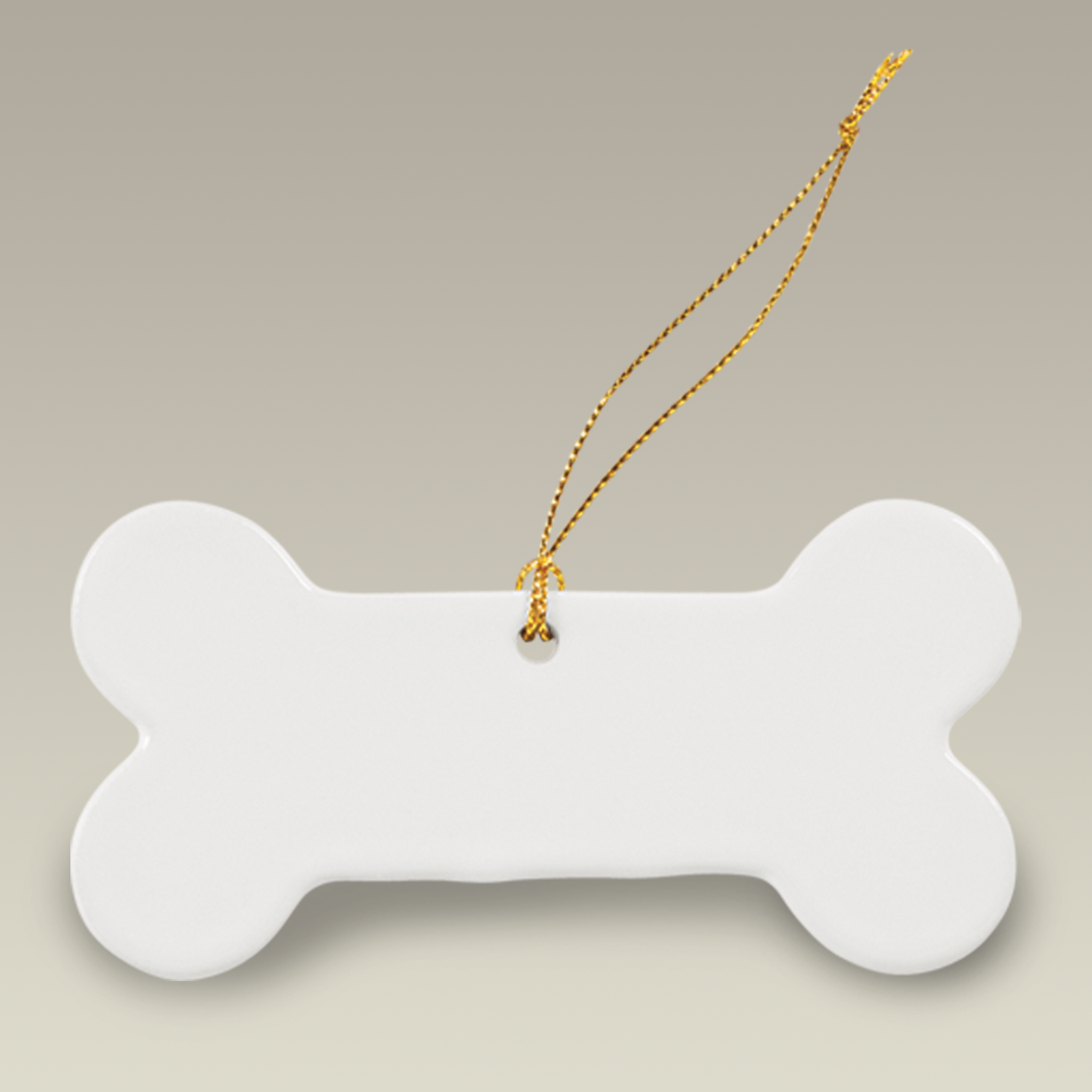 4.5" Dog Bone Shape Sublimation Ornament