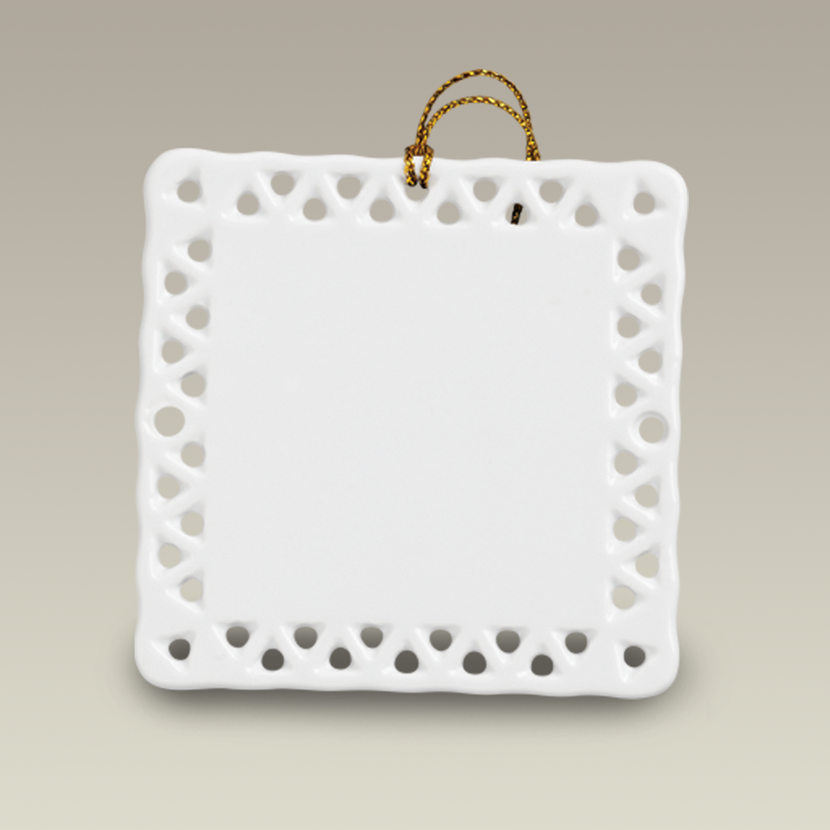 3" Square/Diamond Openwork Sublimation Ornament