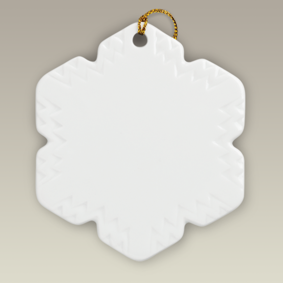 6 Pointed Snowflake Sublimation Ornament, 3.5"