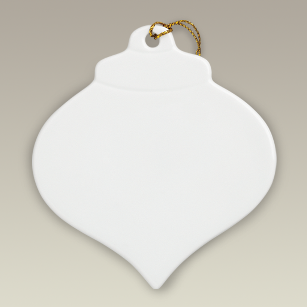3.25" Wide Pointed Sublimation Teardrop Ornament