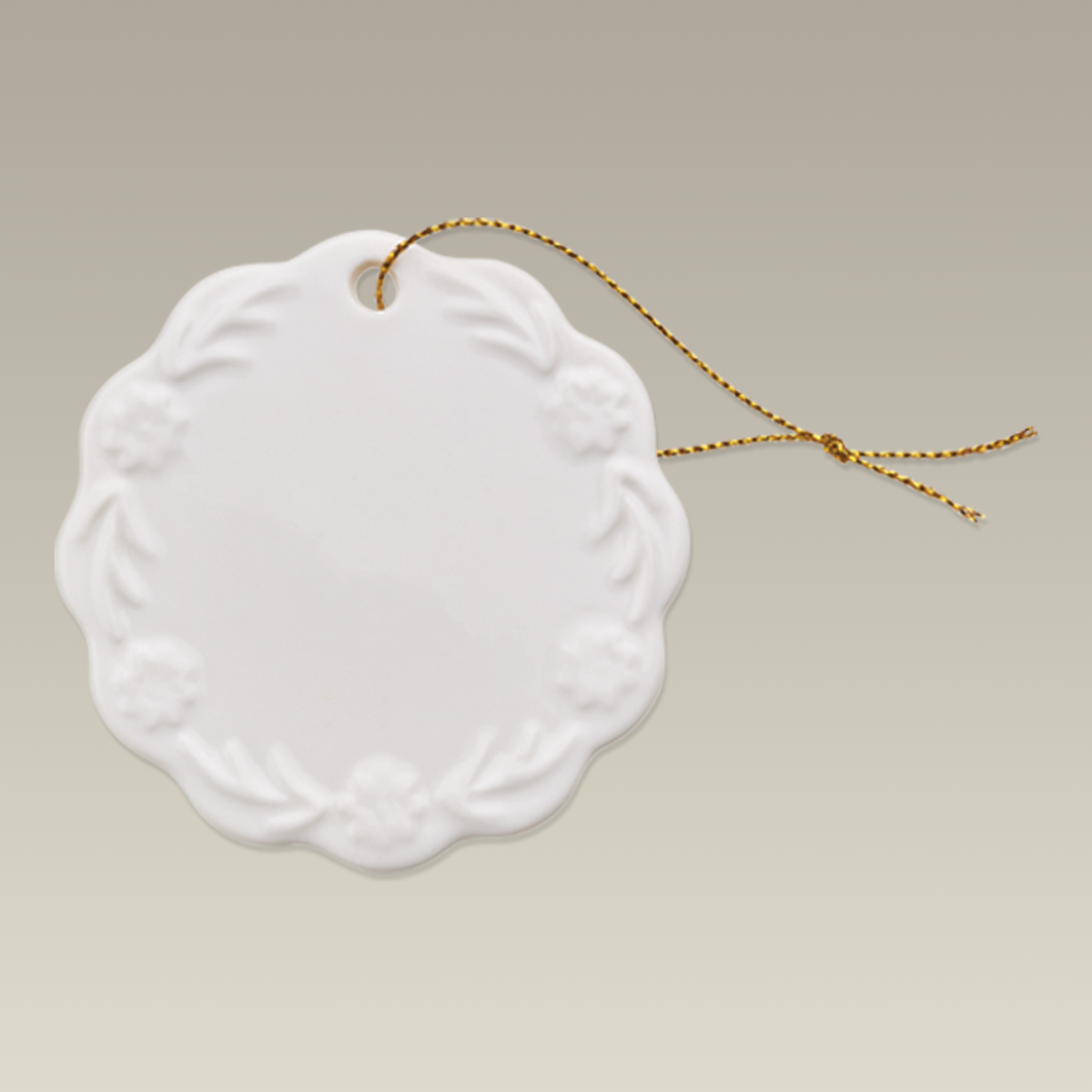 Scalloped Sublimation Ornament, 2.5"