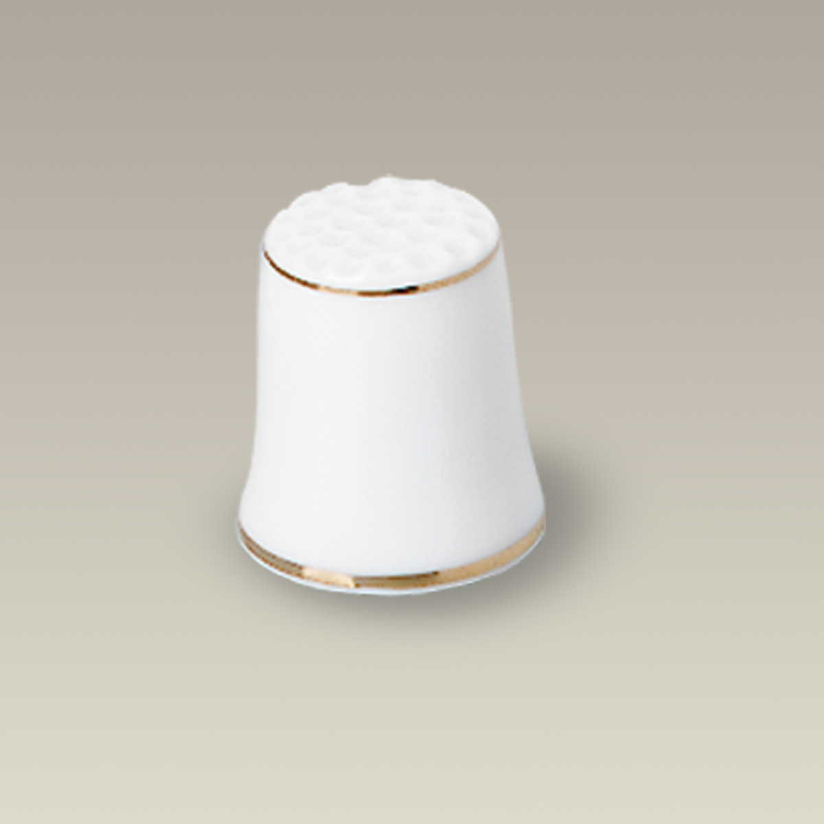 1" Thimble with Double Gold Bands