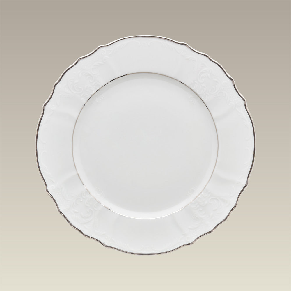 10.625" Double Platinum Banded Bernadotte Plate