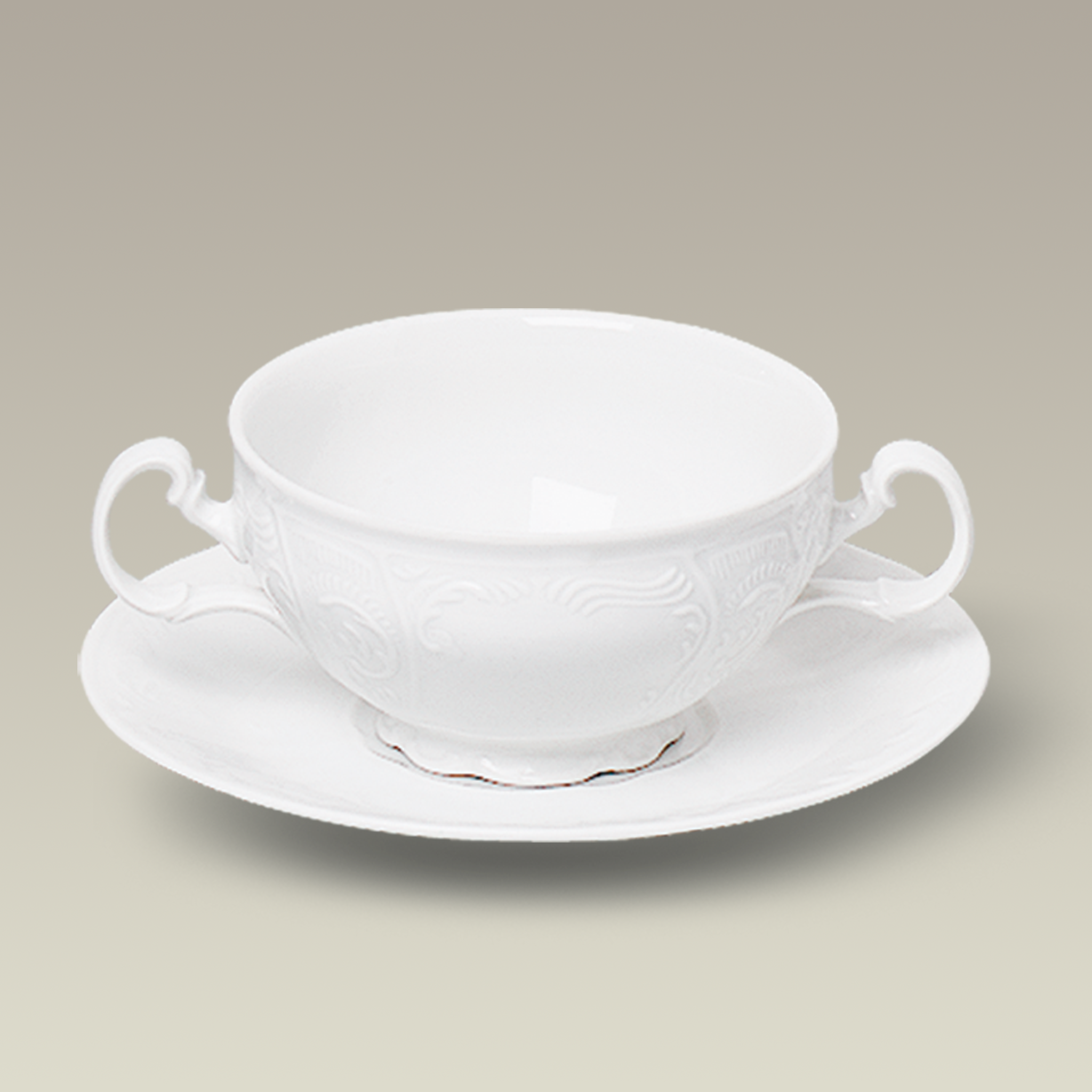12 oz. Bernadotte Cream Soup and Saucer