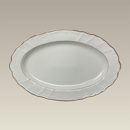 14.25" Double Gold Banded Bernadotte Platter