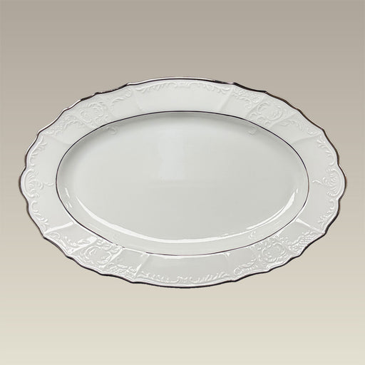 14.25" Double Platinum Banded Bernadotte Platter