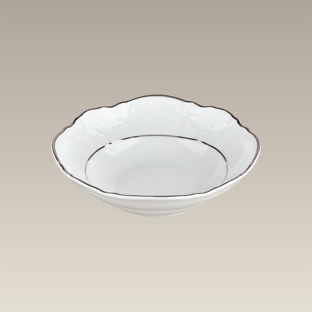 5" Double Platinum Band Bernadotte Fruit Saucer