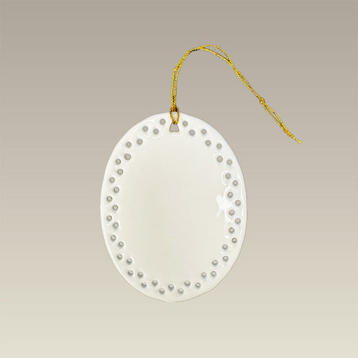 3.5" Oval Openwork Ornament