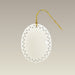 3.5" Oval Openwork Ornament