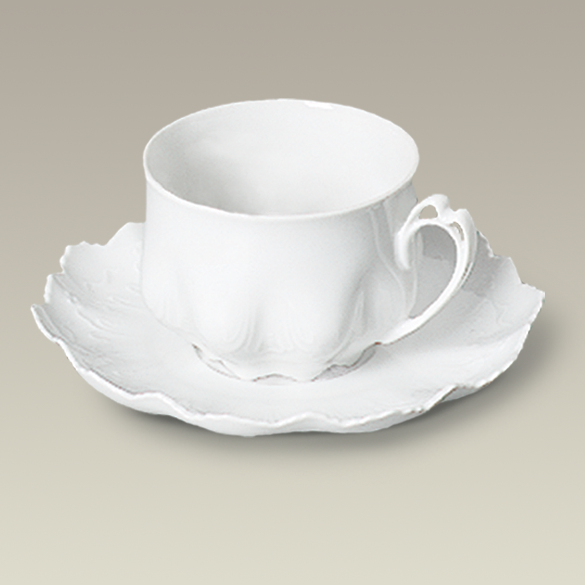 8 oz. Ruffled Cup and Saucer