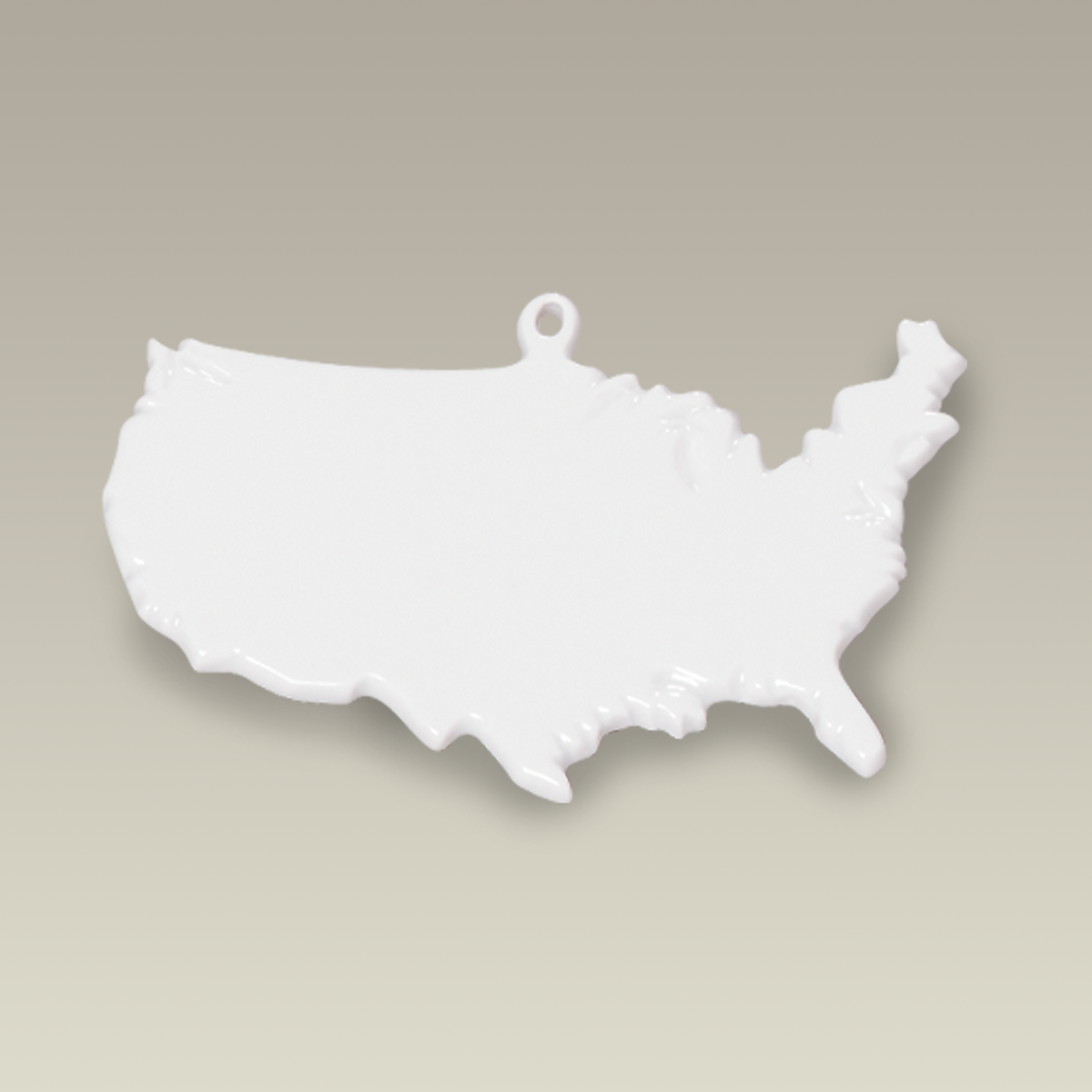 3" USA Shape Sublimation Ornament