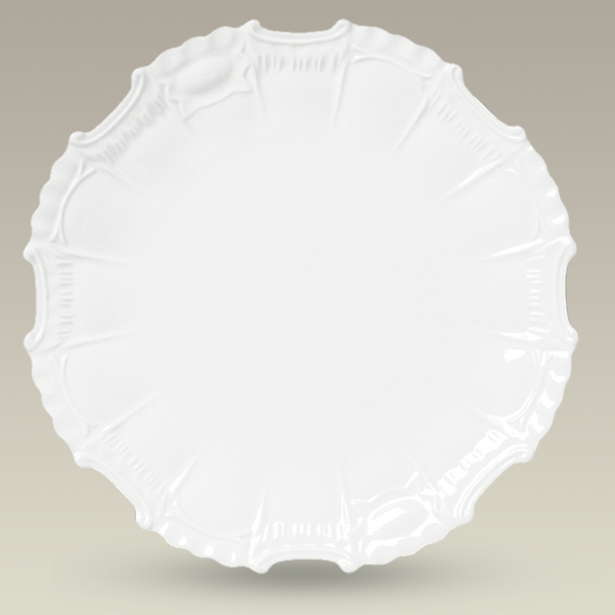 10.25" Fancy Antique Scrolled Plate
