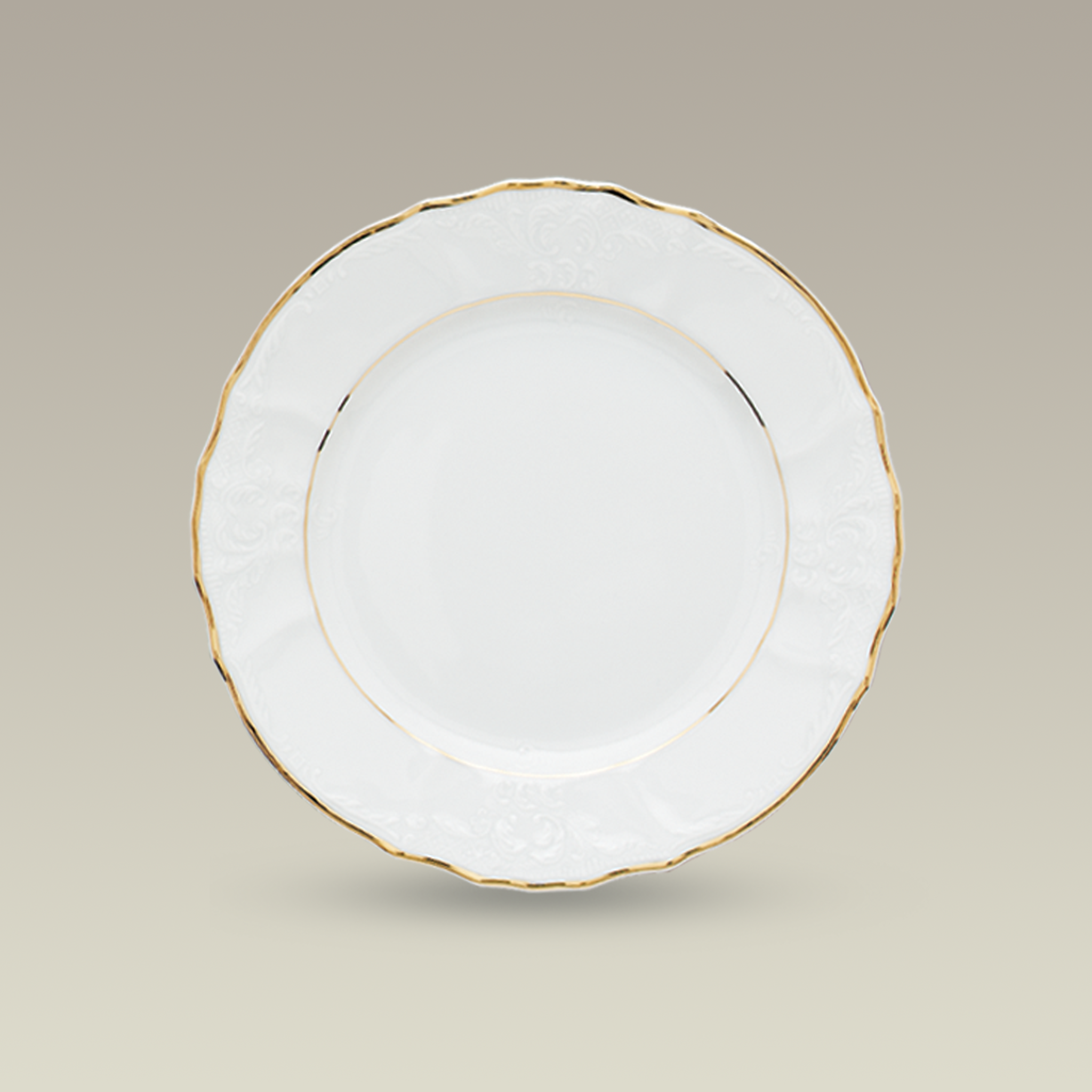 7.5" Double Gold Banded Bernadotte Plate