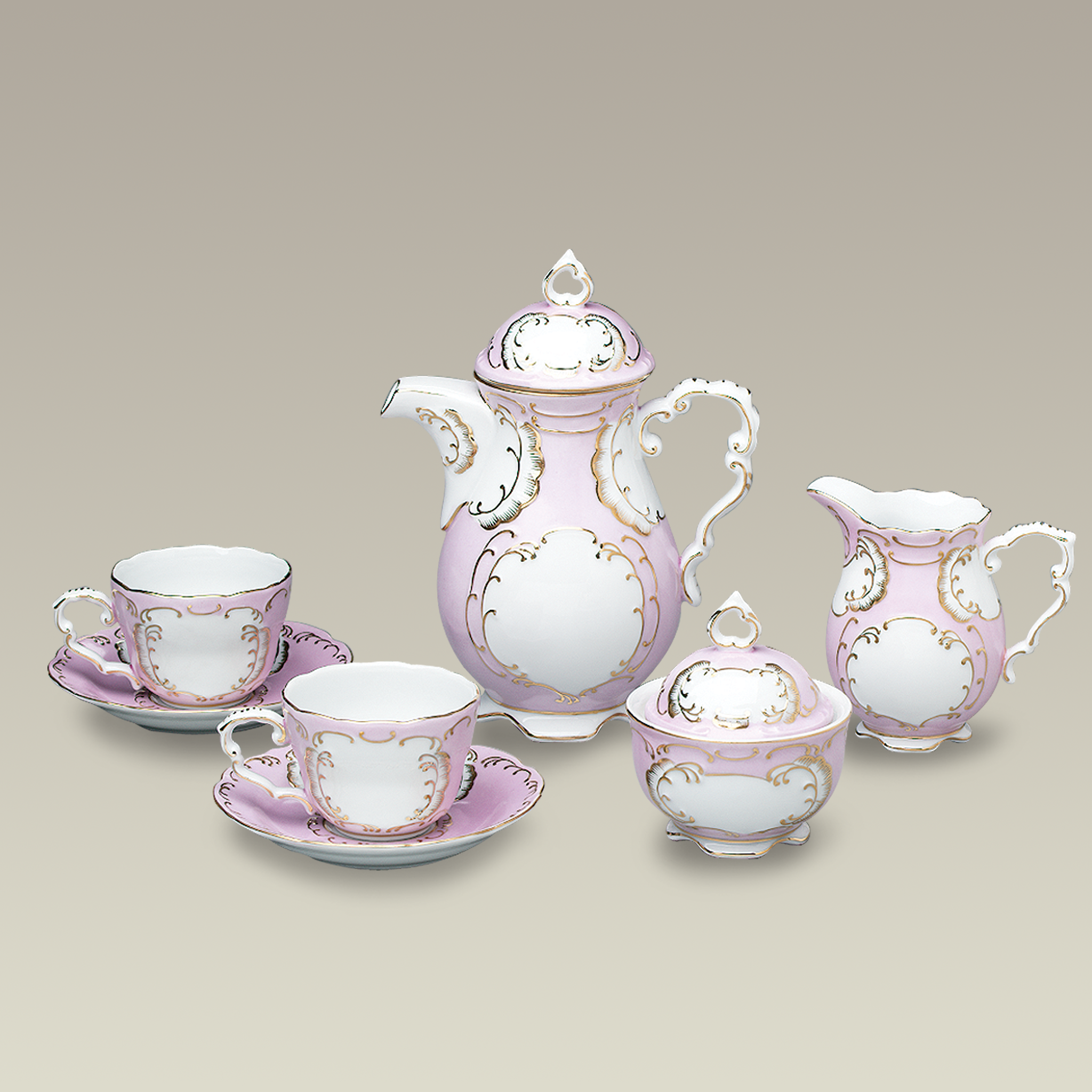 Pink and Gold Tea Set, SELECTED SECONDS