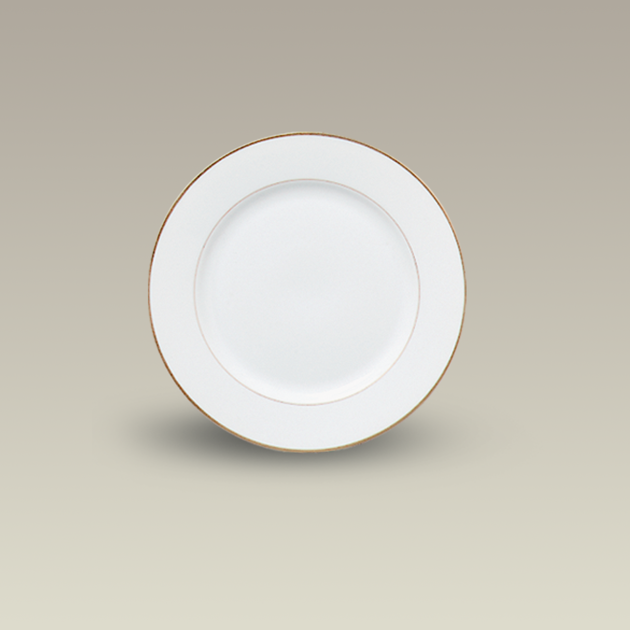 6.37" Double Gold Banded Rim Plate