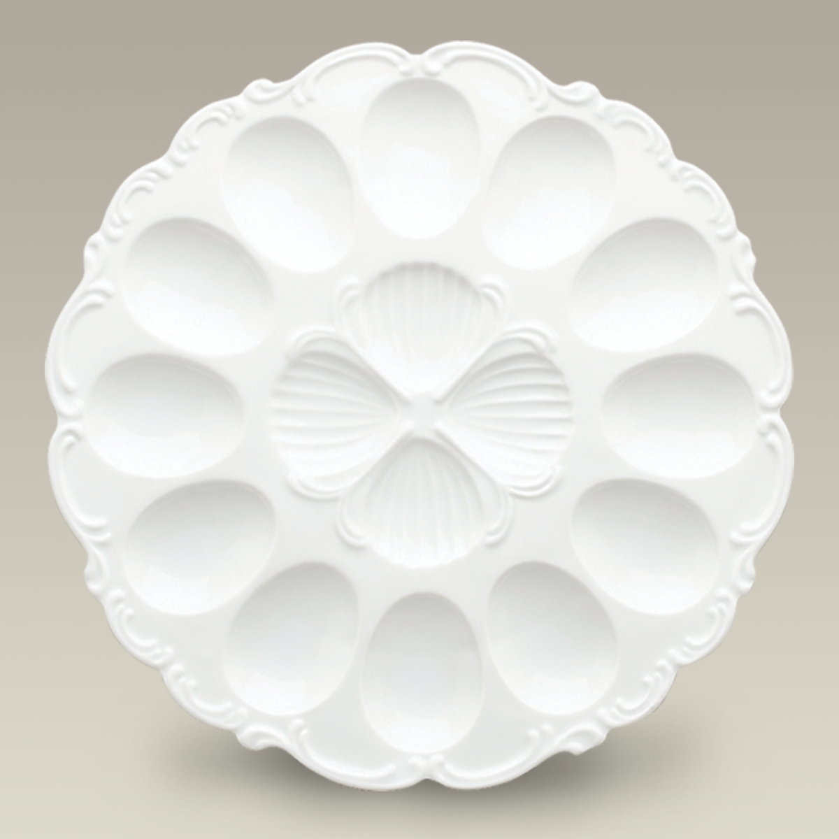 10.75" Egg Serving Plate, SELECTED SECONDS