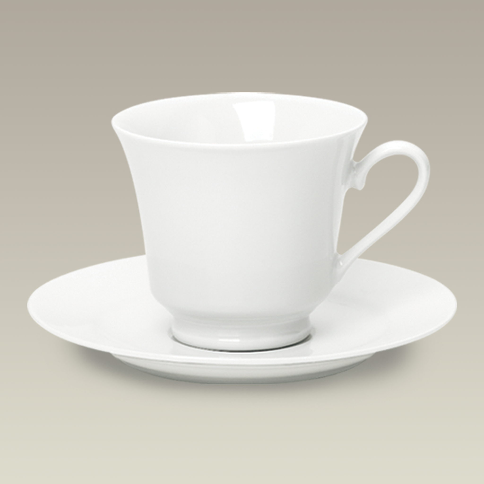 Plain Cup and Saucer, 8 oz.
