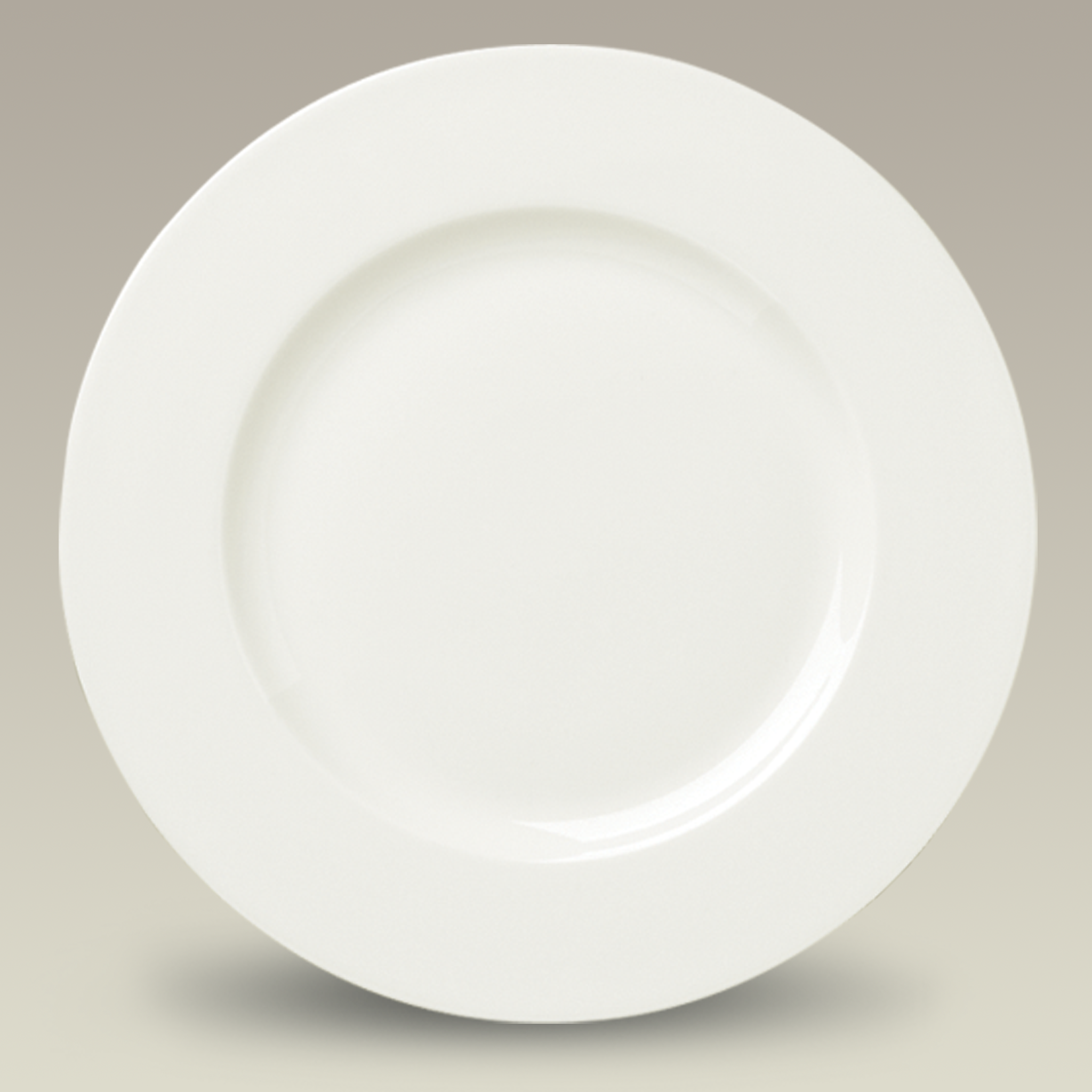 10.125" Cream Colored Dinner Plate