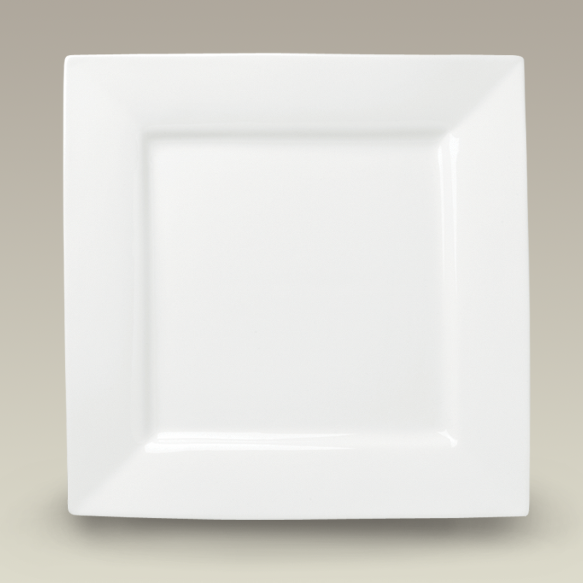 12" Rim Shape Square Plate