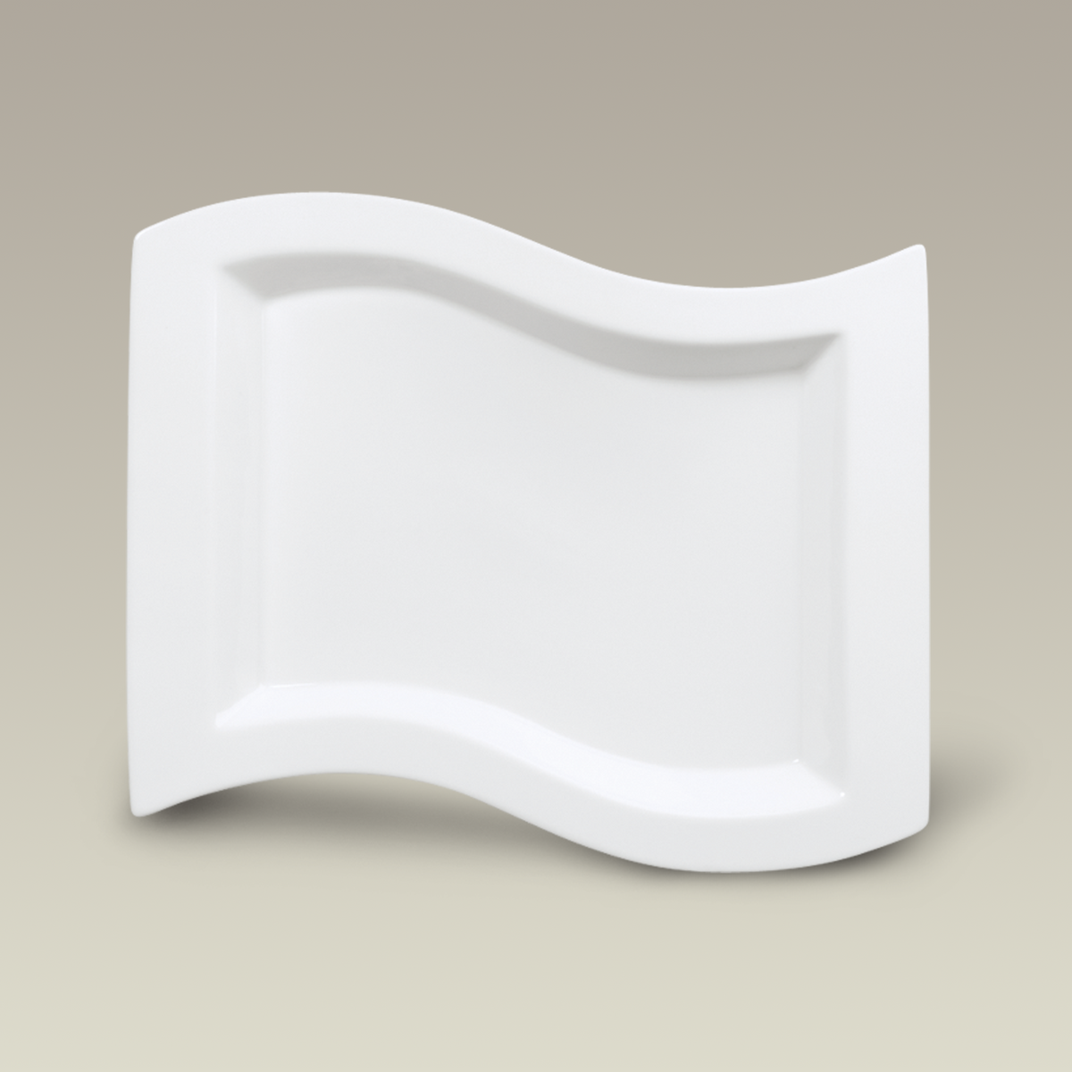 Wave Shaped Platter, 11.75" x 9", SELECTED SECONDS