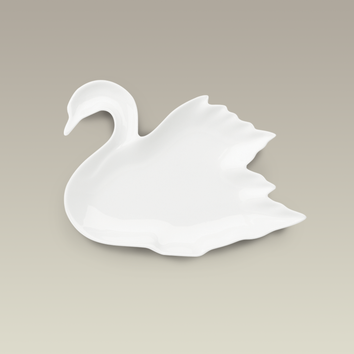 Swan Shaped Candy Dish, 8.25"