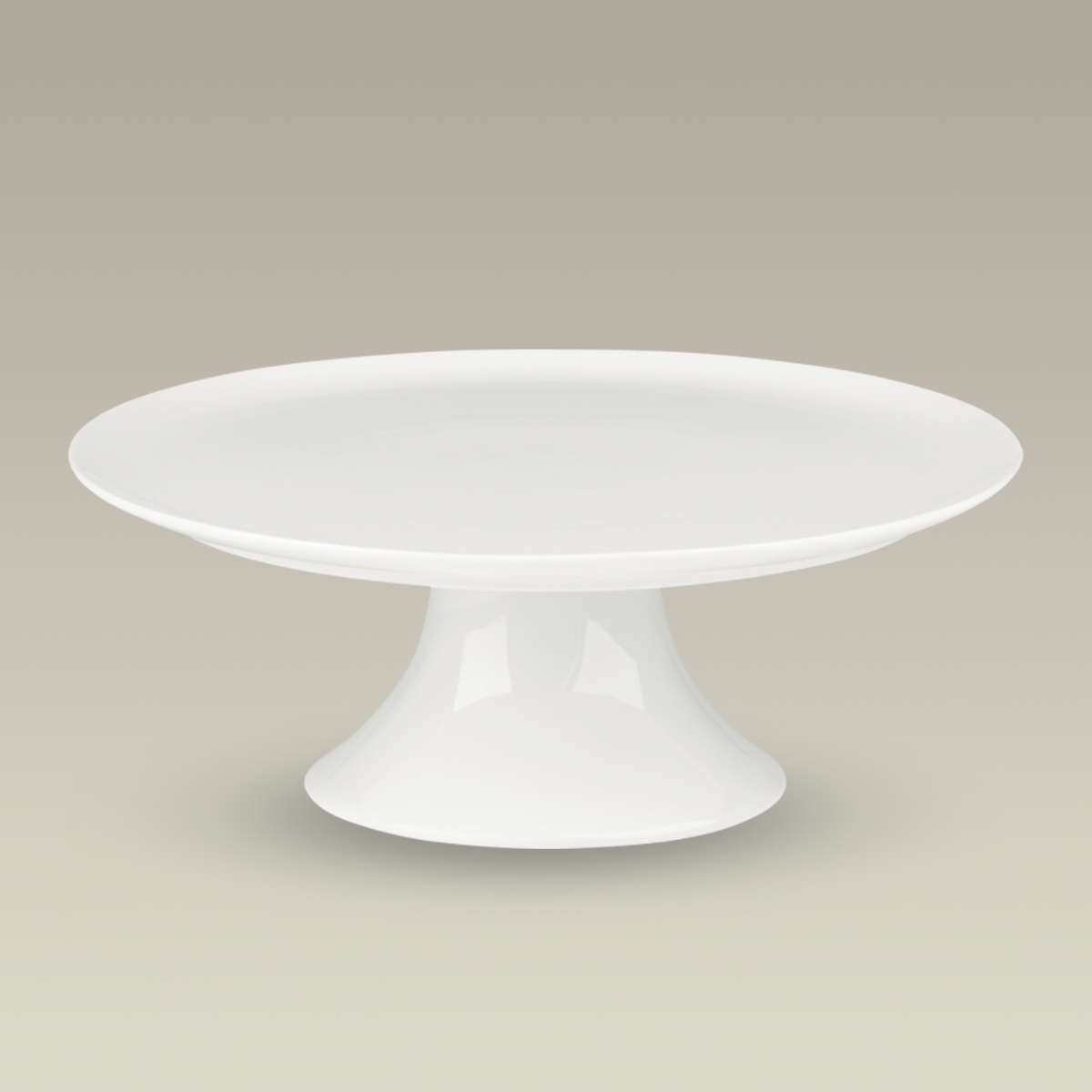 Cream Footed Cake Plate, 11.88"