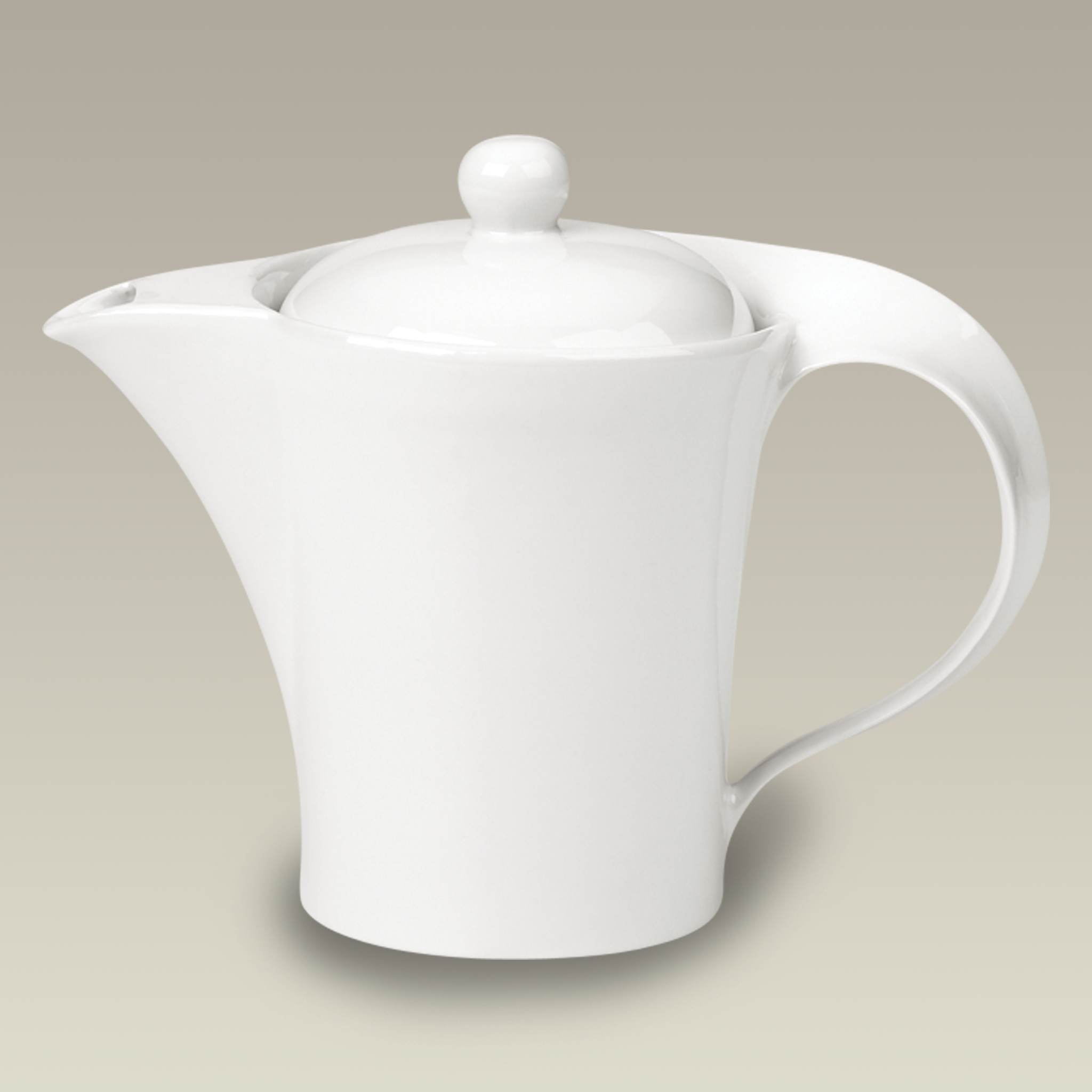 Teapot with Swirl Handle, 6 5/8" High