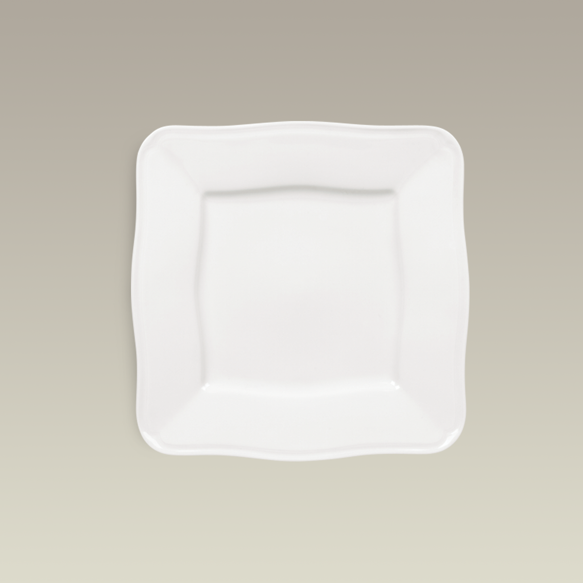 8.5" Square Plate with Scrolled Edge