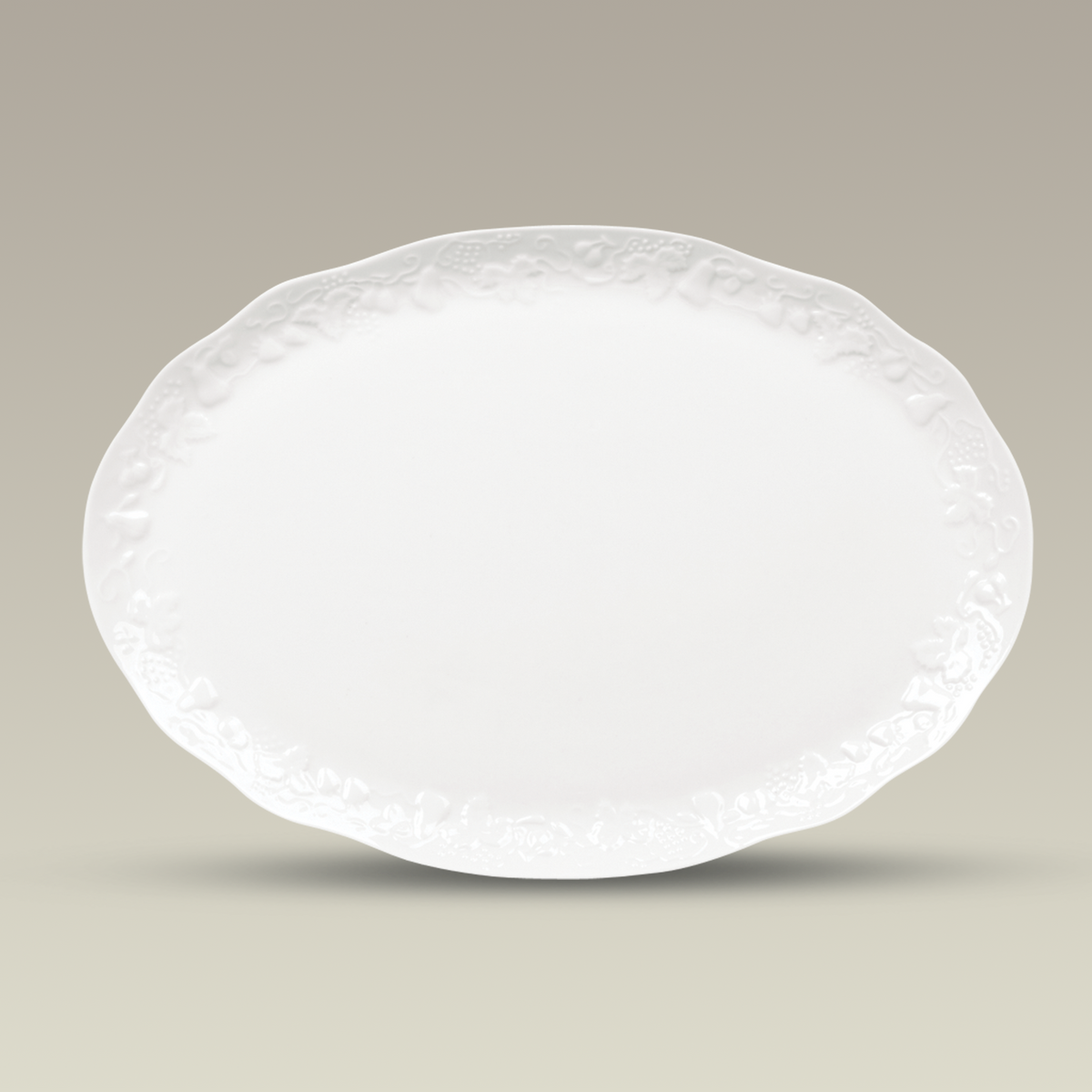 Oval Embossed Platter, 19.5" x 13.25"