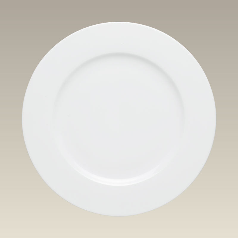 10.5" Ultra White Rim Shaped Dinner Plate