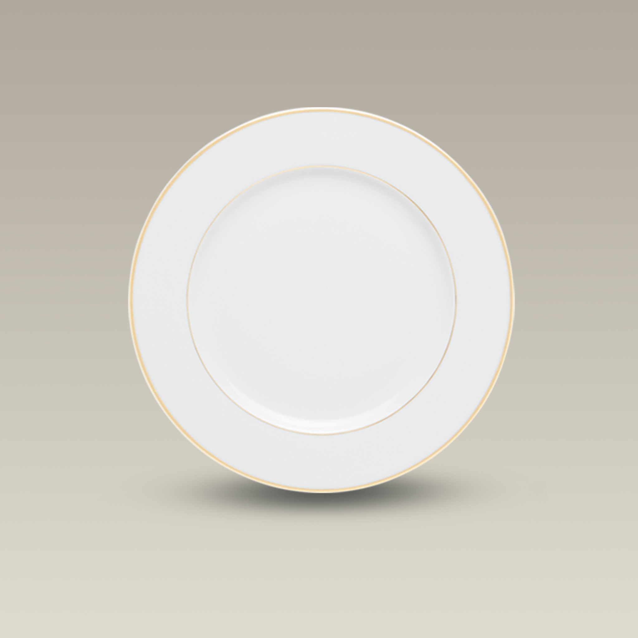 8.375" Double Gold Banded Rim Salad Plate, SELECTED SECONDS