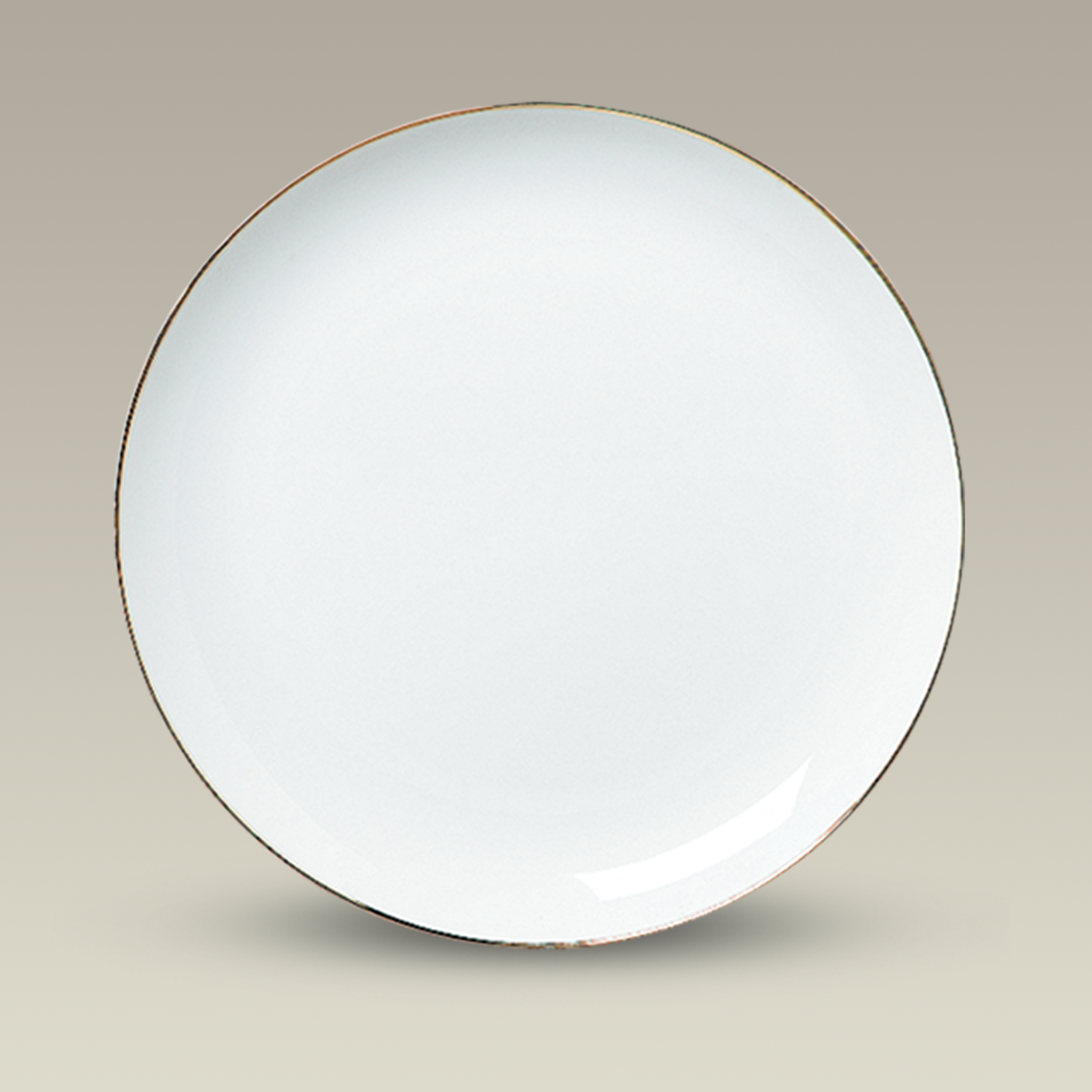 9.375" Gold Edged Coupe Plate