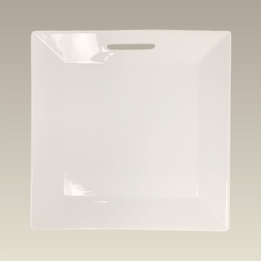 10" Rim Shape Square Plate with Slot (disc not included)