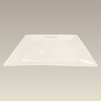 10" Rim Shape Square Plate with Slot (disc not included)